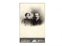 Inžinierius K. Vasiliauskas su žmona Marija Kalvarijoje, 1909 m.