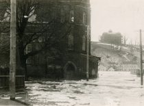 Potvynis Kaune prie Vytauto bažnyčios, 1926 m. (Originalas – KTU bibliotekoje)