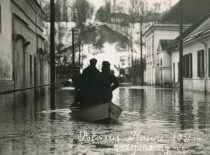 Muziejaus gatvė potvynio metu, 1931 m. (Originalas – KTU bibliotekoje)