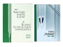 Prof. A. Matukonio sudarytos knygos apie KTU ir vyrijos „Plienas“ istoriją