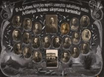 Lietuvos kariuomenės Artilerijos tiekimo skyriaus karininkai, 1928 m. (Originalas – Čarneckių šeimos archyve)