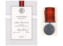 J. Valančausko Vyčio kryžiaus ordino medalis (Iš J. Valančausko archyvo)