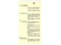 Universiteto pirmojo dešimtmečio sukaktuvių iškilmių programa, 1932 m. (Originalas – KTU muziejuje)