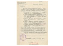 Lietuvos švietimo ministro P. Juodakio įsakymas dėl Lietuvos universiteto branduolio paskyrimo, 1922 m. vasario 25 d. (Originalas – KTU archyve)