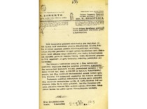 P. Ziberto &scaron;ilko kombinato padėka KPI Organinės chemijos darbuotojams, vadovaujamiems prof. R. Baltru&scaron;io, už surastą būdą kaip pa&scaron;alinti a&scaron;trų technologijos procese naudojamo chemikalo kvapą, 1977 m. (KTU archyvas)