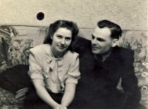 S. V. Naujokaitis su žmona Irena, 1953 m.