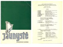 Choro „Jaunystė“ 60-mečio koncerto programa, 1986 m. (KTU–M)