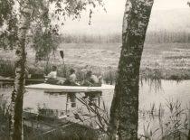 Dovinės upe, 1938 m. (Prof. S. Kolupaila, KTU muziejaus nuosavybė)