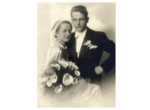 Vinco Babiliaus ir Elizos Šapkaitės vestuvės, 1936 m. (Originalas – KTU muziejuje)