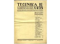 Žurnalas „Technika ir ūkis“ su V. Babiliaus straipsniu, 1937 m. (Originalas – KTU muziejuje)