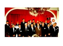 Kauno Rotary klubo atkuriamosios inauguracijos vakaras „Metropolio“ restorane, 1993 m. gruodžio 11 d. (Prof. S. Masioko archyvas)