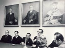 KPI delegacijos vizitas Bialystoko politechnikos institute, 1968 m. (Doc. J. Deltuvos archyvas)