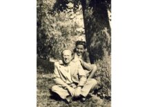 L. Kaulakis su žmona Giedre Kalnėnaite Ąžuolyne, 1947 m. (Originalas – KTU muziejuje)