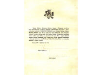 B. Petrulio diplomas, 1943 m. (prof. B. Petrulio šeimos archyvas)