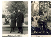 B. Petrulis su žmona Vanda Druskininkuose (1968 m.) ir su šeima Palangoje (1964 m.) (prof. B. Petrulio šeimos archyvas)