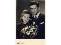 Kęstutis ir Birutės Sasnauskai, 1949 m. balandžio 17 d. (Iš Sasnauskų šeimos archyvo)