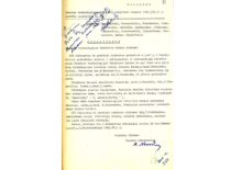 KPI Cheminės technologijos fakulteto mokslinės tarybos protokolas apie doc. K. Sasnausko išrinkimą dekanu, 1965 m. (Originalas – KTU archyve)