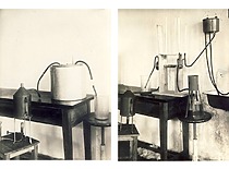Diplominio darbo rengimui K. Baršausko pagaminti prietaisai, 1938 m. (Originalas – prof. K. Baršausko šeimos archyve)