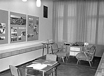 Prof. K. Baršausko memorialinis kambarys KPI Centriniuose rūmuose, 1966 m. (Nuotr. Deveikio, originalas – KTU fotoarchyve)