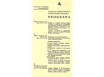 Fizikos-chemijos rūmų atidarymo 1932 m. vasario 16 d. iškilmių programa (originalas – KTU muziejuje)