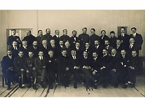 Aukštųjų kursų Kaune lektoriai, 1921 m. (Originalas – KTU muziejuje)