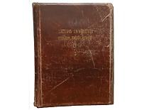 Lietuvos universiteto vyresniojo mokslo personalo albumas, 1927 m. (J. Klėmano nuotr., originalas – KTU muziejuje)