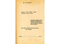 V. Jasiukevičiaus disertacija 1958 m. (KTU muziejus)