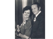 I. Leliūgienė su vyru &ndash; kelių ir tiltų inžinieriumi Adomu Leliūga, 1981 m. (Prof. I. Leliūgienės asmeninis archyvas)