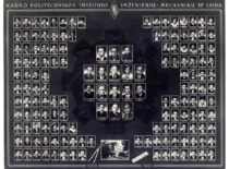Kauno politechnikos instituto inžinierių-mechanikų XII laidos 1956&ndash;1961 m. vinjetė (KTU muziejus)