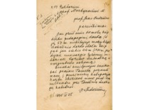 Prof. J. Indriūno parei&scaron;kimas KPI rektoriui dėl i&scaron;ėjimo į pensiją, 1975 m. (KTU archyvas)