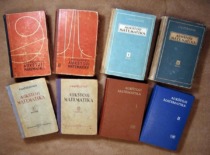 1950, 1954, 1959, 1966&ndash;1968 m. leidimo prof. J. Matulionio vadovėlis &bdquo;Auk&scaron;toji matematika&ldquo;