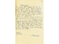 V. Zelionkaitės autobiografija, 1950 m. (KTU archyvas)