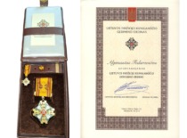 2022 m. prof. A. Fedaravičius Lietuvos Respublikos Prezidento dekretu apdovanotas Lietuvos Didžiojo kunigaik&scaron;čio Gedimino ordino Karininko kryžiumi. (Prof. A. Fedaravičiaus &scaron;eimos archyvas)