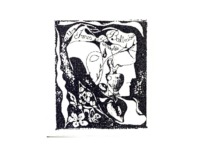 Baltru&scaron;ių ekslibrisas. Dail. Gražina Didelytė (Prof. R. Baltru&scaron;io archyvas)