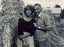 Irena ir Romualdas Baltru&scaron;iai Irenos tėvi&scaron;kėje Palemone, 1983 m. (Prof. R. Baltru&scaron;io archyvas)