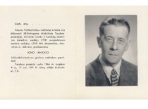 Kvietimas į KPI mokslinės tarybos posėdį, skirtą akademiko J. Janickio 60-mečiui, 1966 m. (KTU Fizikinės ir neorganinės chemijos katedra)