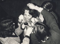Naujų &bdquo;Jaunystės&ldquo; narių krik&scaron;tynos, 1970 m. (KTU muziejus)